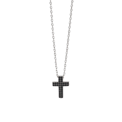 Collana Mabina in argento con croce pendente